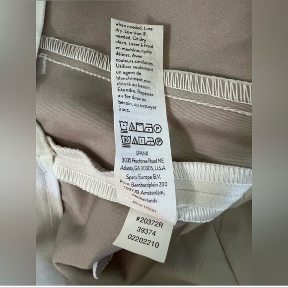 Spanx 20372R Womens Slim Straight Pants Classic White Size Large NWT - Picture 10 of 13